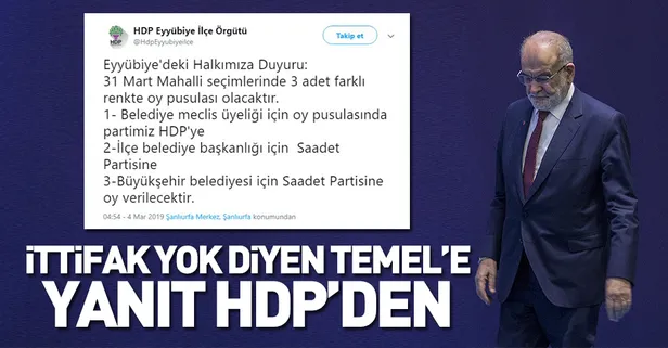 HDPKK ile Saadet Partisi'nin kirli ittifakı deşifre oldu