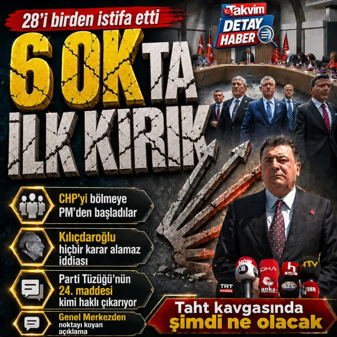 Özgür Özel cephesi CHPde ilk Parti Meclisini böldü! 28 üyeden toplu istifa | Genel Merkez noktayı koydu