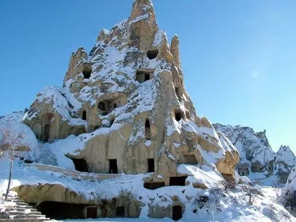 Kapadokya’dan Kar Manzaraları