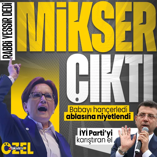 Zaman ayarlı kriz ve istifalar! İttifaksız seçim diyen Akşeneri dört koldan sıkıştırıyorlar: İYİ Partiyi karıştıran el İmamoğlu mu?