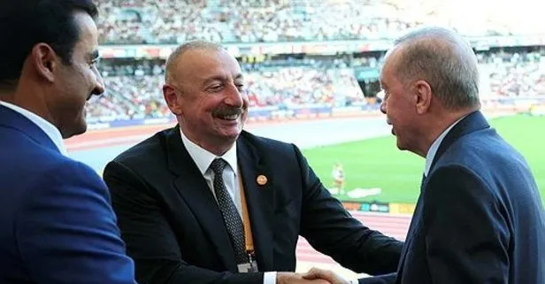 Başkan Erdoğan Macaristan’da İlham Aliyev ve Katar Emiri Al Sani ile bir araya geldi!