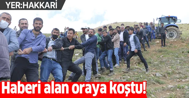 Son dakika: Hakkari Yüksekova'da traktör devrildi: Sürücü 2 saat sonra kurtarılabildi