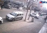 Tekirdağ Çorlu’da kaza anı kamerada
