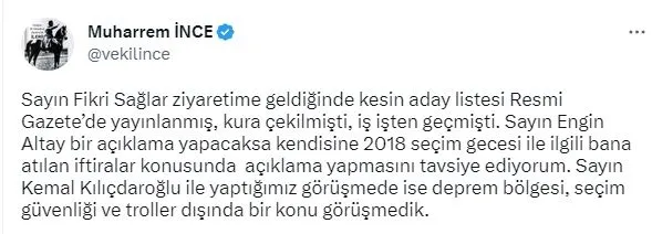 Kemal Kılıçdaroğlu Muharrem İnce'ye "adaylıktan çekil" teklifini götürdü mü? Muharrem İnce'den ve CHP'den flaş açıklamalar-8