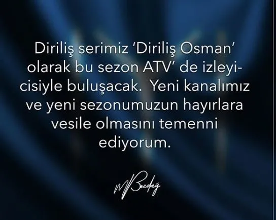 Yapımcısı açıkladı! 'Diriliş Osman' ATV'de yayınlanacak-2