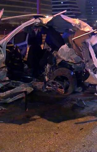Ümraniye'de trafik kazası: 1 ölü 2 yaralı