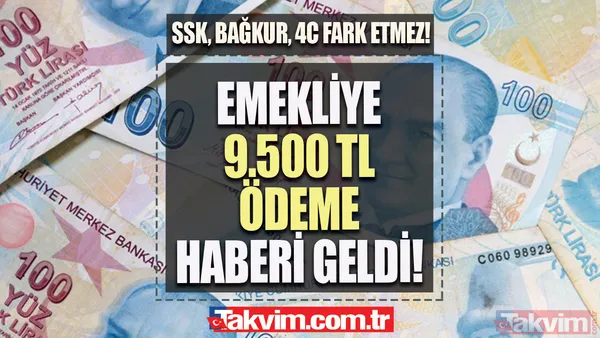 Emekliye 9.500 TL ödeme haberi bu sabah geldi! SSK, Bağkur, 4C'li 3 dakikada faizsiz ATM'den para çekecek! Halkbank, PTTBank, Denizbank, Garanti... - 1