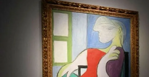 Pablo Picasso’nun ’Pencerenin yanında oturan kadın Marie-Therese eseri 103 milyon dolara 875 milyon TL satıldı