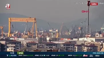 Tuzla'da tersanede gemi yangını