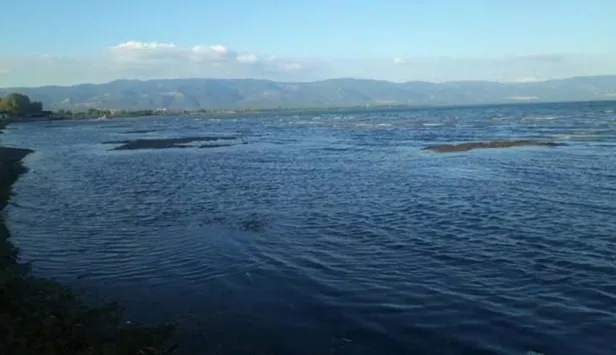 Bursa'daki İznik Gölü'nde ilginç görüntü! Yeniden ortaya çıktı...-4