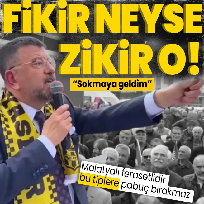 CHPli Malatya Büyükşehir Belediye Başkan Adayı Veli Ağbabadan Malatyalı seçmene tuhaf sözler: Sokmaya geldim