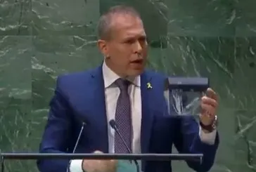 BMGK'nın Filistin tasarısını kabul etmesi İsrail'i çıldırttı! BM İsrail Büyükelçisi Gilad Erdan'dan skandal hareket