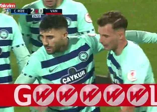 Rize - Vanspor ZTK maçı! Gol: Emrecan! | Video