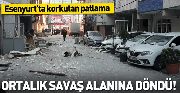Esenyurt'ta korkutan patlama | Ortalık savaş alanına döndü