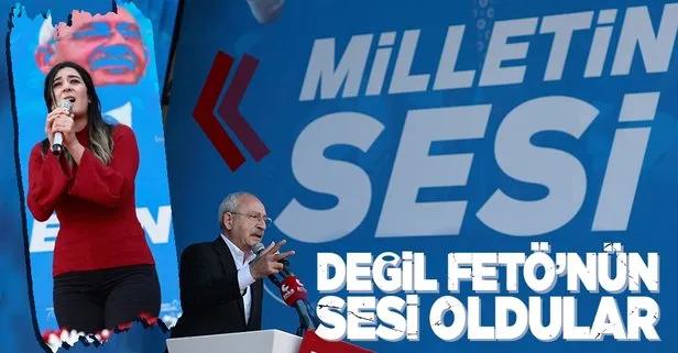 Kılıçdaroğlu’nun ’Milletin Sesi Mitingi’nde sahneye çıkardığı Ceylan Yünlü FETÖ şüphelisi çıktı