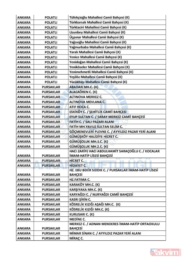 İstanbul, Ankara ve İzmir'de hangi camilerde cuma namazı kılınacak? İşte cuma namazı kılınacak camiler | Liste belli oldu - 34