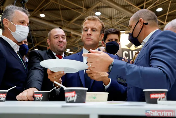 Fransa Cumhurbaşkanı Emmanuel Macron fuar ziyaretinde yumurtalı saldırıya uğradı - 10