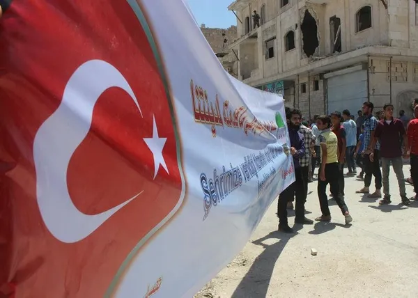 Suriye'de Türkiye'ye destek gösterisi-3