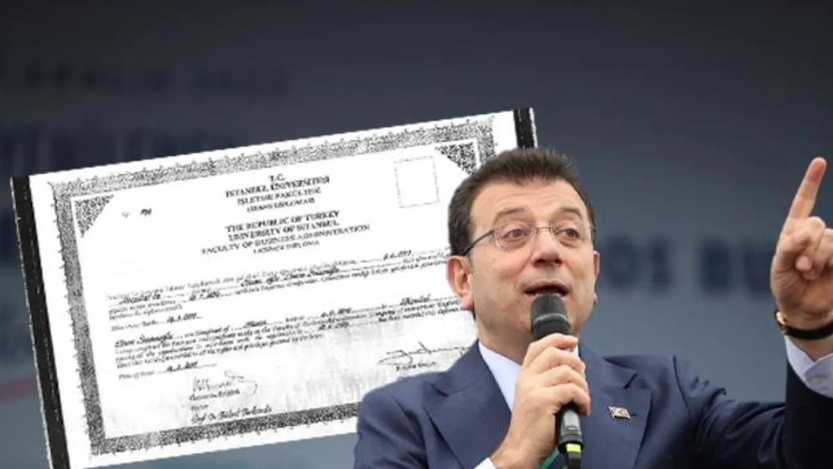Ekrem İmamoğlu'nun diploma iptali: Bakan Tekin "Yatay geçişte iltimas yapılmış olabilir" diyerek FETÖ bağlantısına dikkat çekti!