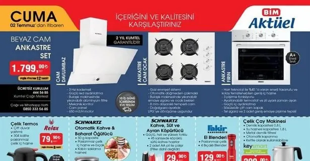 BİM aktüel ürünler 2 Temmuz Cuma kataloğunda neler var? BİM aktüel 2
