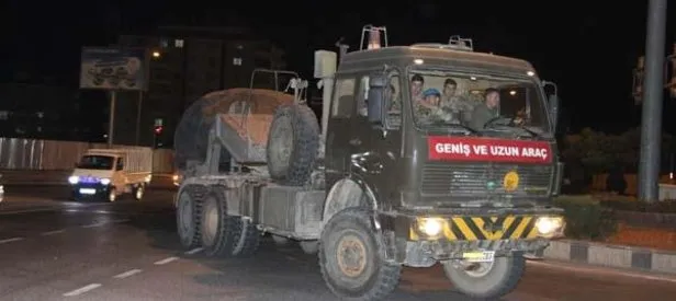 TSK’dan Suriye’ye askeri sevkiyat