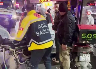 Motosiklet otomobile çarptı: 1 yaralı