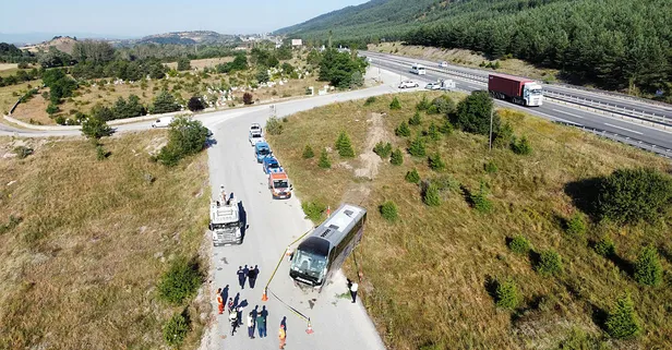 Bolu'da feci kaza! Yolcu otobüsü devrildi: 14 yaralı