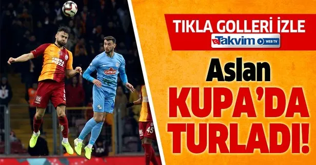 MAÇ SONUCU: Galatasaray 2-1 Çaykur Rizespor ÖZET İZLE