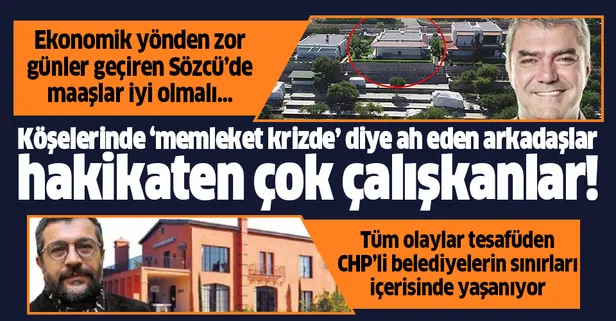 Sabah yazarı Melih Altınok'tan kaçak villa sahibi Sözcü yazarı Yılmaz Özdil ve Soner Yalçın'a gönderme: Sözcü'de maaşlar iyi olmalı