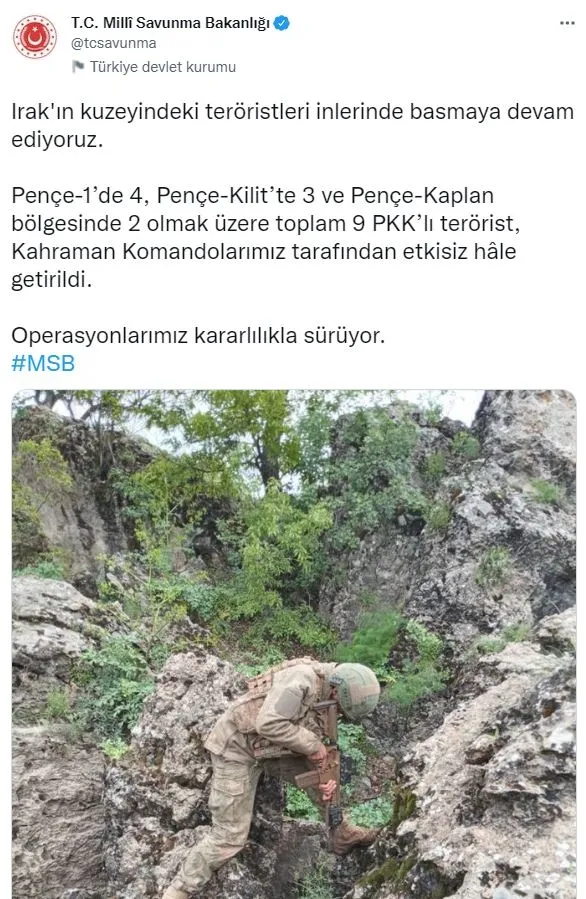 milli-savunma-bakanligi-acikladi-harekat-bolgelerinde-9-pkkli-terorist-etkisiz-hale-getirildi-1652684828043.jpg Milli Savunma Bakanlığı açıkladı: Harekat bölgelerinde 9 PKK'lı terörist etkisiz hale getirildi-1