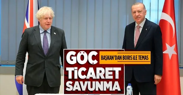 Başkan Erdoğan Johnson ile görüştü