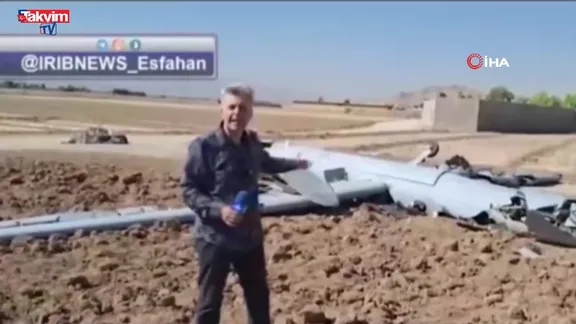 İran düşürülen Hermes 900'ün görüntülerini yayınladı