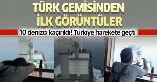 Son dakika haberi: Nijerya’da korsanların saldırısına uğrayan Türk gemisinden ilk görüntüler