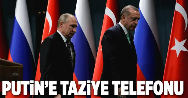 Erdoğan'dan Putin'e taziye telefonu