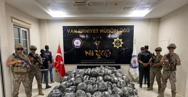 Van'da 2 ton 90 kilogram toz esrar ele geçirildi