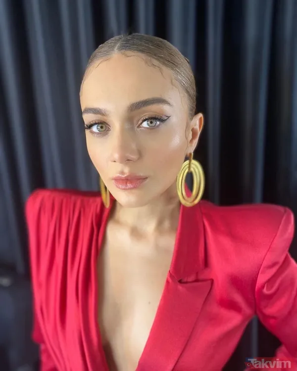 Aziz'in Dilruba'sı Damla Sönmez kırmızılar içinde paylaştı ilk beğeni Burcu Biricik’ten geldi! Sütyensiz pozları çok konuşuldu - 5