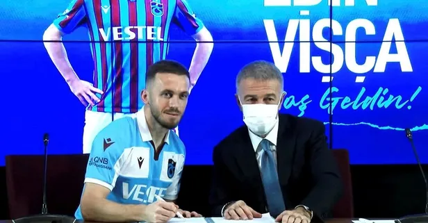 Trabzonspor'da Edin Visca imzayı attı: Hedefim sadece bu sene değil birkaç sene şampiyonluk!