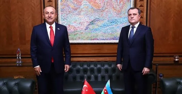 Bakan Çavuşoğlu, Bayramov'la görüştü