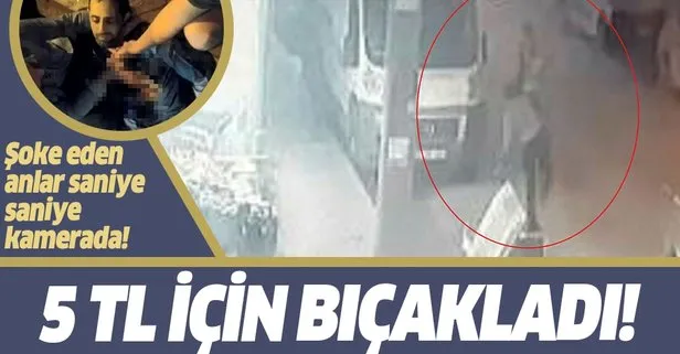 Bursa’da şoke eden olay! 5 TL vermeyince bıçaklandı! Olay anı kamerada