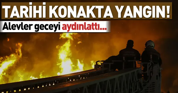 Başkentte tarihi Hamamönü'nde yangın
