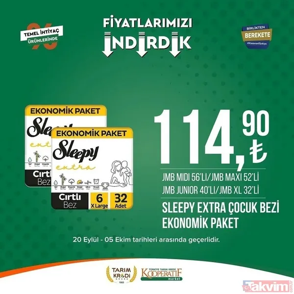 Tarım Kredi 5 Ekim FİYAT LİSTESİ 2023! Kooperatif marketlerinde indirimlerin son günü! Kırmızı mercimek 22.25, tost peyniri 59. 90... - 32