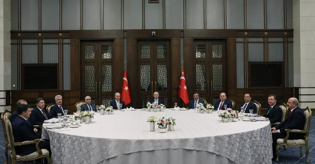 Devlet zirvesi: Başkan Erdoğan yasama ve yargı organları başkanları ile bir araya geldi