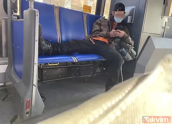 Ne tepki umrunda ne de görgü kuralları! 'İnsanlar rahatsız olur mu' demedi pantolonu indirdi! Otobüste öyle bir şey yaptı ki - 38