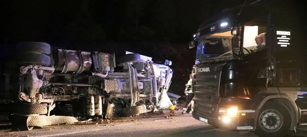 Anadolu Otoyolu’nda feci kaza!