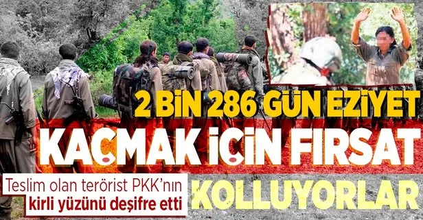 Örgütten kaçan terörist PKK’nın çirkin yüzünü deşifre etti: Kaçmak için fırsat kolluyorlar!
