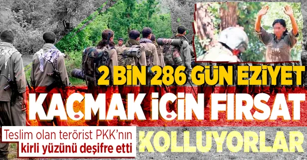 Örgütten kaçan terörist PKK'nın çirkin yüzünü deşifre etti: Kaçmak için fırsat kolluyorlar!