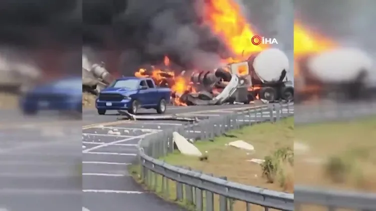 Meksika’da mazot yüklü tanker patladı: 4 yaralı