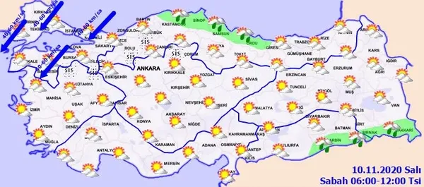 HAVA DURUMU | Meteorolojiden İstanbul için sağanak uyarısı | 10 Kasım hava nasıl olacak?-2
