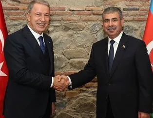 Bakan Akar Azerbaycan Savunma Bakanı ile görüştü