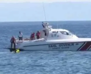 10 aylık bebek denizin ortasında kaldı